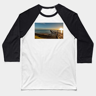 Fish eye view of Cromer pier at sunrise from above Baseball T-Shirt